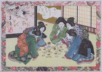 日本の女性のトランプ 作： American School